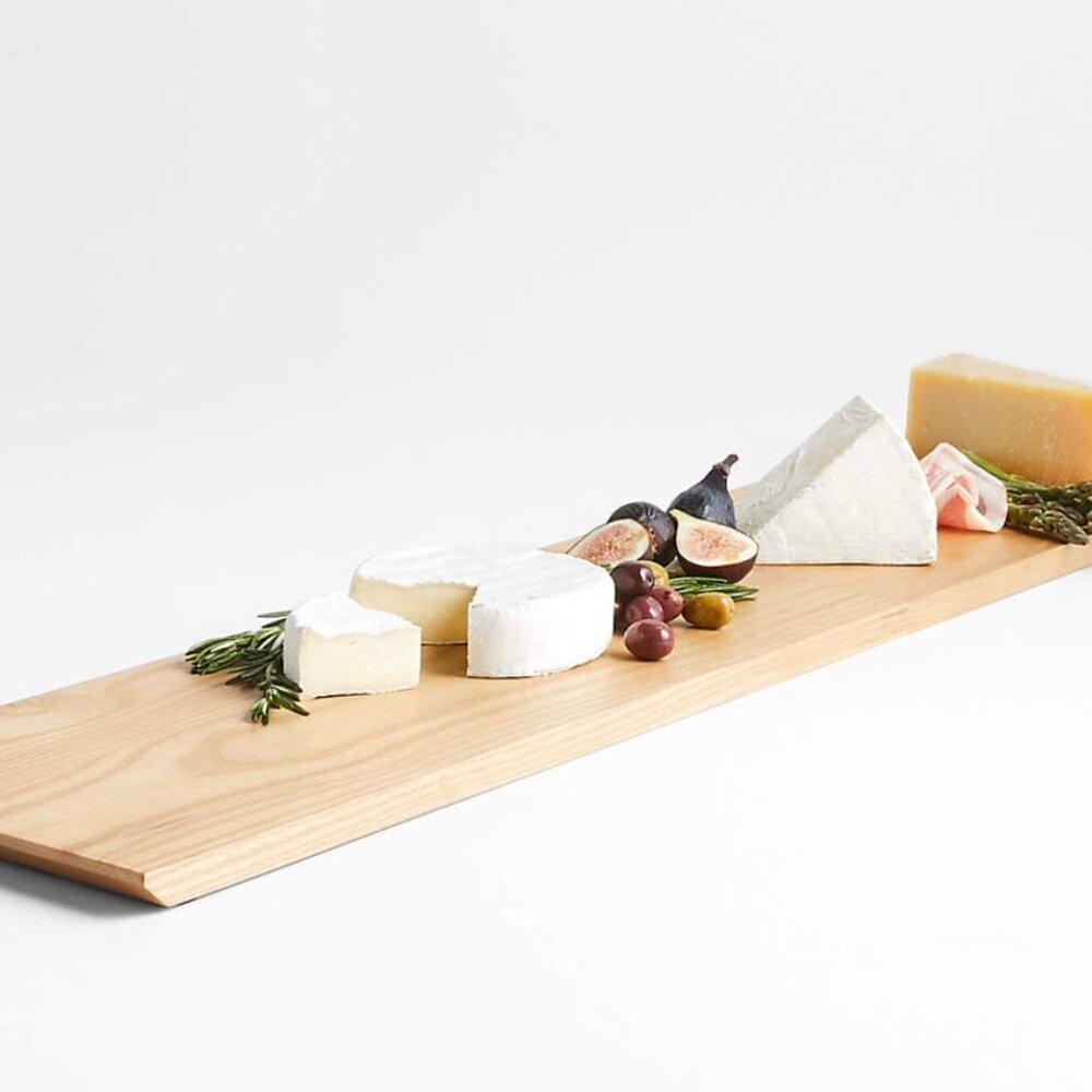 NWT Crate&Barrel Cheeseboard- Charcuterie 36” Ash Wood Board